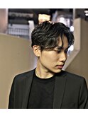 韓国マッシュパーマニュアンスパーマセンターパートツーブロック