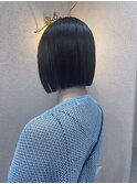 切りっぱなしボブ/グレージュ