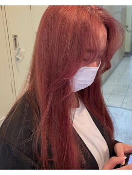 アレンヘアー 京橋店(ALLEN hair) フェイスレイヤー/ピンクベージュ/担当儀間