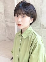 ショートボブ髪型【30代40代50代】黒髪パーマ髪質改善