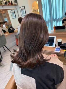 ロンド パルティール 大宮(Lond partir) 黒髪ボブルフネビージュ小顔ワンレンスペインカール