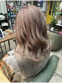オレンジベージュダブルカラーブリーチ20代30代40代50代60代