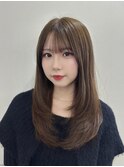 韓国ヘアレイヤーカットハッシュカット顔周りロングレイヤー