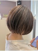 うなじ美人×ひし形ボブ