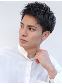 スーツ.短髪.ツーブロック.束感.2way　mizuno