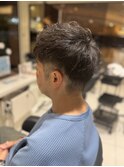 ツーブロックショート×ビジネススタイル×30代