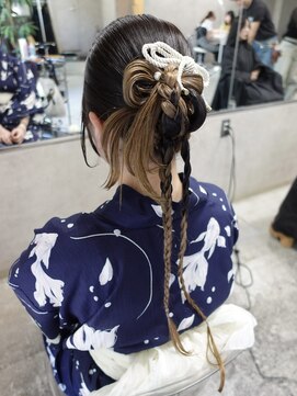 ネアー 新潟(NEER) アプリコットオレンジ/くびれヘア/レイヤーショート［新潟］