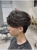 渋谷フェザーパーマニュアンスフェザー大人センターパートカルマ