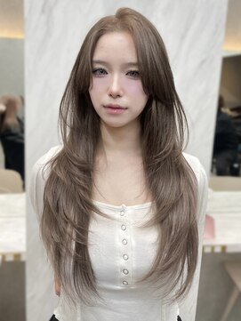 ロンド レア 天神大名店(Lond Le’a) 黒髪カタログ/オリーブグレー/ココアベージュ/小顔ヘア