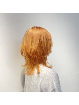 マティス 室見店(MATISSE) フレッシュなオレンジカラーで魅せるレイヤーボブ。