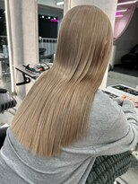 ロンドワン 三宮元町(Lond one) ホワイトベージュ/ロングヘア/イノアカラー/TOKIOトリートメント