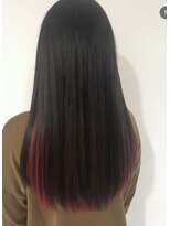 ファーチ(Fir-chi) インナーカラー☆ローズレッド