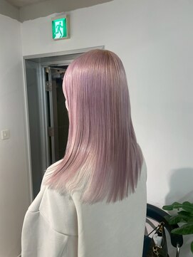  fit stand 千葉/ショートボブ/カット/パーマ/ダブルカラー/トリートメント/縮毛矯正 イメチェン/ピンクベージュ/アンブレラカラー[千葉]