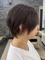 ガーデン 西川田店(garden)&nbsp;宇都宮ショートボブ顔周りカット白髪ぼかしハイライト白髪染め