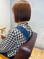 エミス バイ メルト 吉祥寺(emis by melt)&nbsp;【吉田】ブリーチなしダブルカラーボブモカブラウン縮毛吉祥寺
