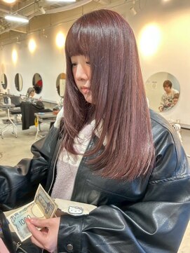 ラック 津田沼(LUCK) ピンクブラウンダブルカラーインナーカラーケアブリーチ
