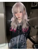 ハッシュカットシャギーウルフレイヤーカットエクステレイヤー