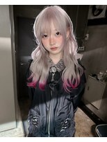 アリー 原宿(ALLY)&nbsp;ハッシュカットシャギーウルフレイヤーカットエクステレイヤー