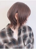 【松戸　テラカド】大人可愛いウルフハッシュレイヤーブラウン