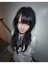 キイ 原宿 表参道(K.e.y)&nbsp;シャギーカットロングレイヤーハッシュカットロングウルフ