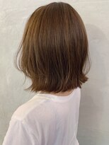 ビートス(BEAT S)&nbsp;ハイライト　ベージュ　切りっぱなしボブ