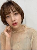 大人可愛いマッシュショート