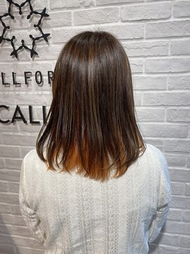 ビューティー エールフォルム 浜松有玉店(BEAUTY YELLFORME) インナーカラー　オレンジ