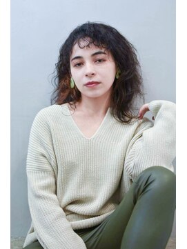 コットン 平塚店(Cotton) 【cotton平塚】イヤリングカラー/ブラック×オレンジ