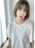 Saphir☆大人かわいいミニボブヌーディカラー「似合わせカット」