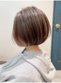 ことりベージュ×ショートシルエットボブ◎20代30代40代50代60代