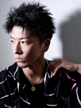 ドーバー 中野(Dover) メンズ/束感ショート　波巻きパーマアップバング