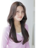韓国風くびれヘア　ダークブラウン　奈良大和八木20代30代