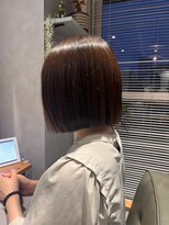 ビス ヘア アンド ビューティー 西新井店(Vis Hair＆Beauty)&nbsp;20代30代ミニボブココアブラウン小顔美肌ストレート丸み