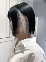 ベレーザ 渋谷(BELEZA)&nbsp;4124黒髪インナーカラータンバルモリボブシルキーグレーベージュ