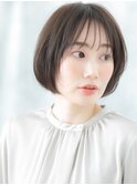ミストバング小顔シンプルツヤ髪ショートボブg小山20代30代40代
