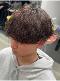 波巻きパーマツイストスパイラルパーママッシュメンズ名駅