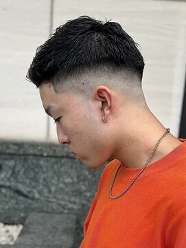 エクファフォーメン(EX-FA FOR MEN) カルマパーマ/ベリーショート/ダークアッシュ/ニュアンスパーマ