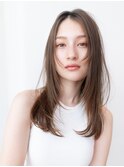 レイヤーカットくびれレイヤー韓国レイヤー顔まわりカット艶髪
