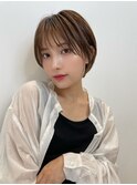 マッシュショート 似合わせカット 顔まわり t86