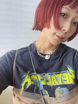 ヴィッカ ヘアーアンドメイク(vikka. hair and make)&nbsp;姫カット風×レッドオレンジカラー