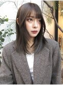 顔まわりカットボブストレートボブヘイリーボブ