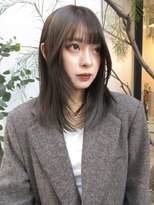 顔まわりカットボブストレートボブヘイリーボブ