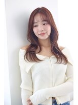 アッシュ 立川店(Ash) 韓国風くびれミディ/顔まわりレイヤー