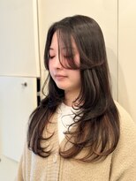 エフィールリアモ(afeel riamo)&nbsp;前髪パーマ×レイヤーカット