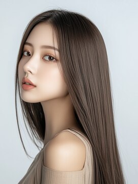 エダ 鎌倉(edA.) 小顔ロング#髪質改善#白髪ぼかし#鎌倉#40代#50代#グレージュ