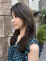 ティエラ 原宿 表参道(Tierra) 〈Tierra毛利仁美〉くすみカラー際立つかきあげロングヘア