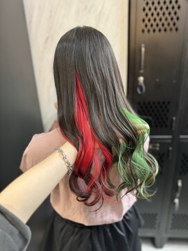 ヴァイス 渋谷店(VAICE) インナーカラー/推しカラー/赤/緑