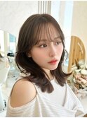 透け感抜群韓国ヘア