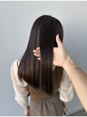 【髪質改善ストレート】"王道ベージュカラーで艶感"