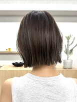 エルヘアメゾン(el. hair maison) 白髪ぼかしハイライト*グレージュ*艶ボブ*スタイリング1分